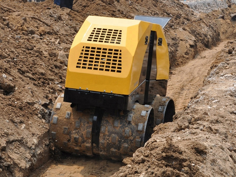 70kn Gasoline Engine Vibratory Road Roller Remote Control Trench Roller Wholesale Manufacturer