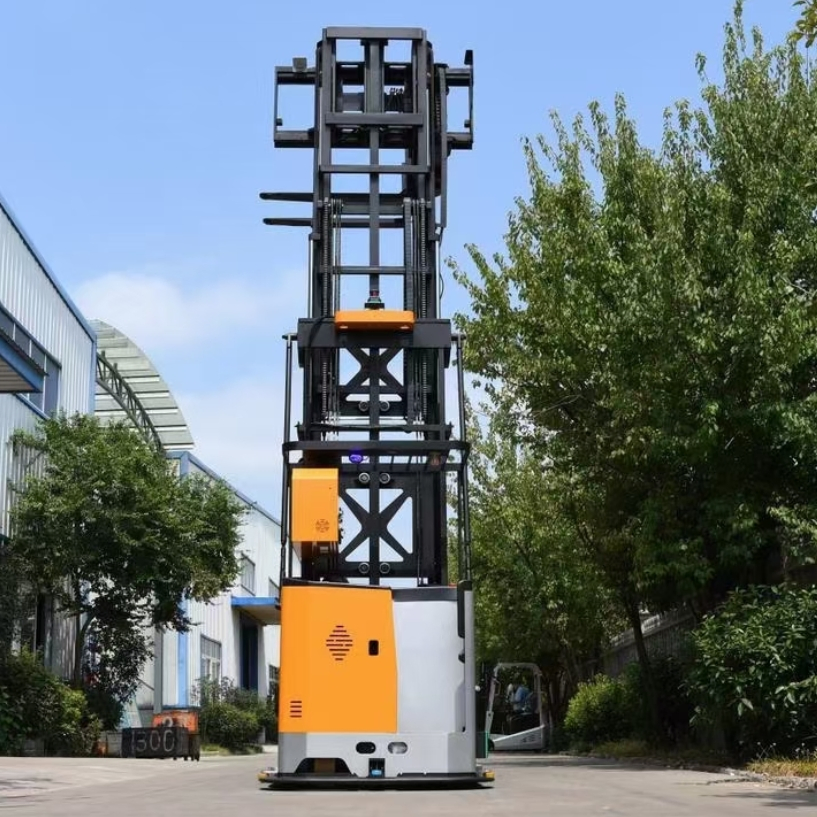 Factory Sale Narrow Aisle 3-Way Pallet Stacker Lift Machine Electric Reach Truck 2/1.5 Ton