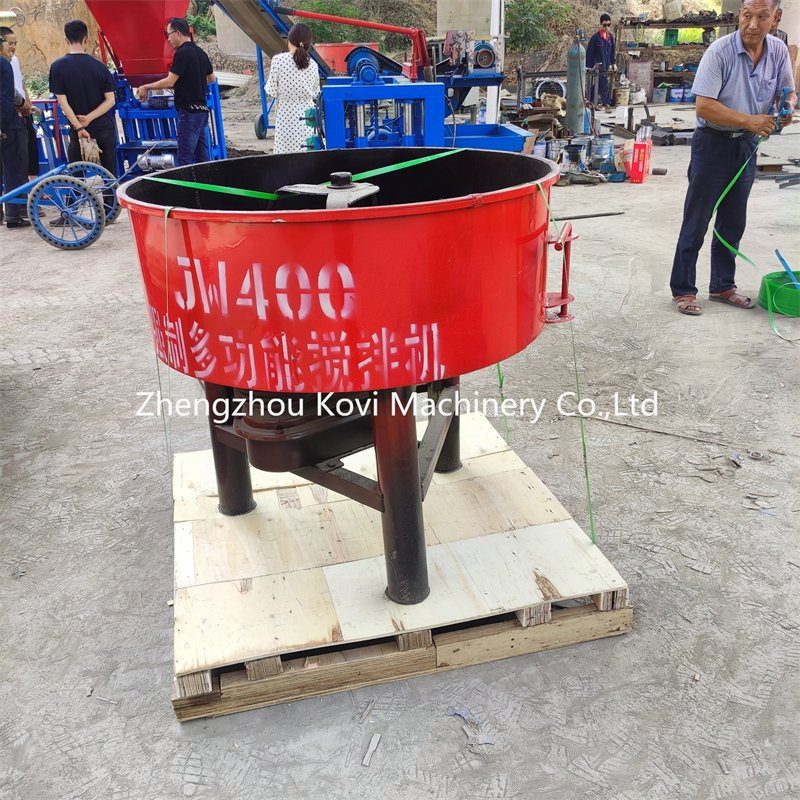 Electric Motor Bucket Small Flat Mouth Pan Cement Mixing Blending Machine Mixer Truck Concrete Blender Machine Price