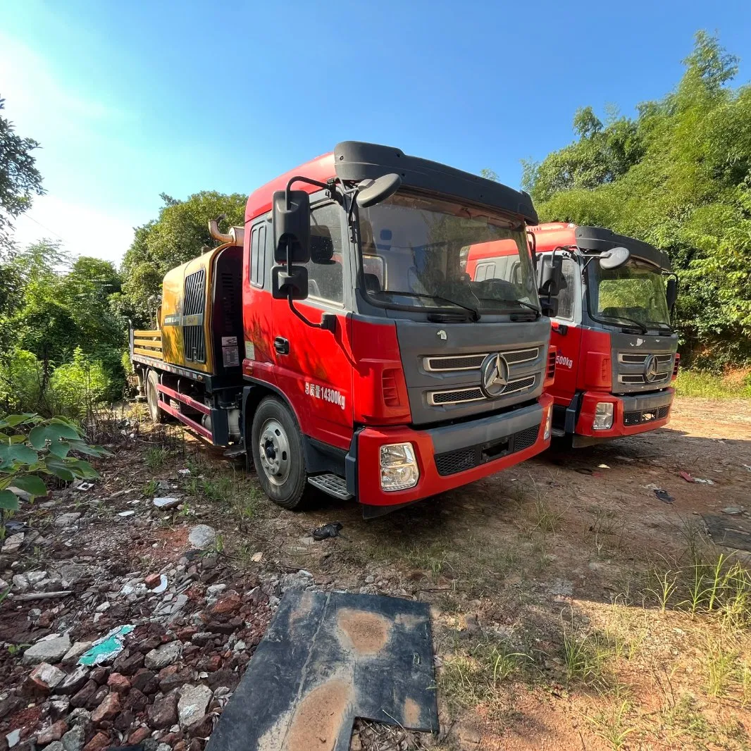 Used Sanny Concrete Line Pump Hydraulic Pump Truck Mounted Concrete Pump Hbt118-25 Made in 2022 in Good Condition