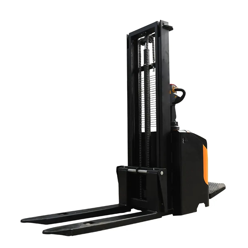 Hot Sale Factory Wholesale Small Electric Pallet Stacker Forklift Standing Type Warehouse Equipments