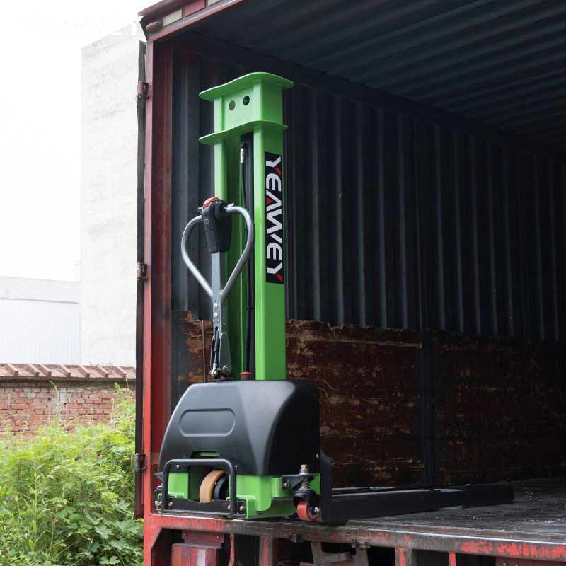 2026 Lifting Height Self Loading Full Electric Pallet Manual Stacker Lift Stacker Price