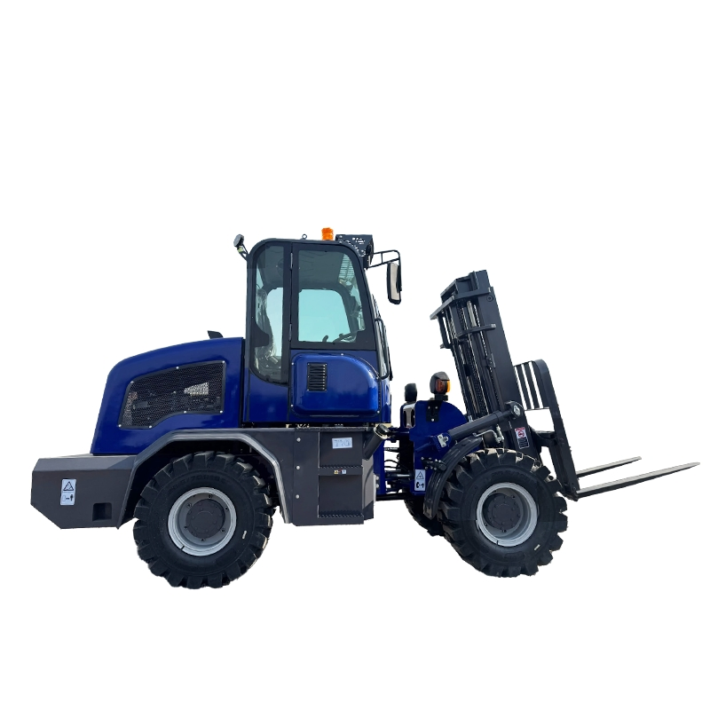 Diesel 4X4 3.5 Ton Fork Lifter Rough Terrain Forklift Truck