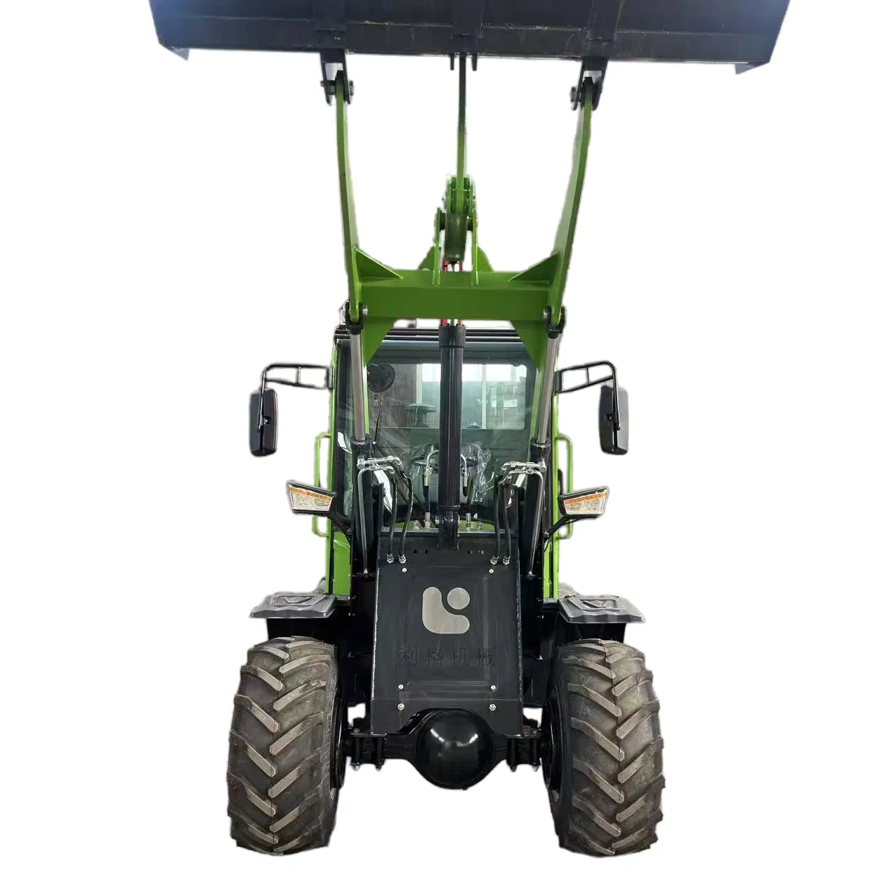 Backhoe Loader, Front Bucket Loader, Four-Wheel Drive Compact Type, 0.8-3 Ton Small Mini-Wheel Loader, Suitable for Farms, Construction, and Landscaping.