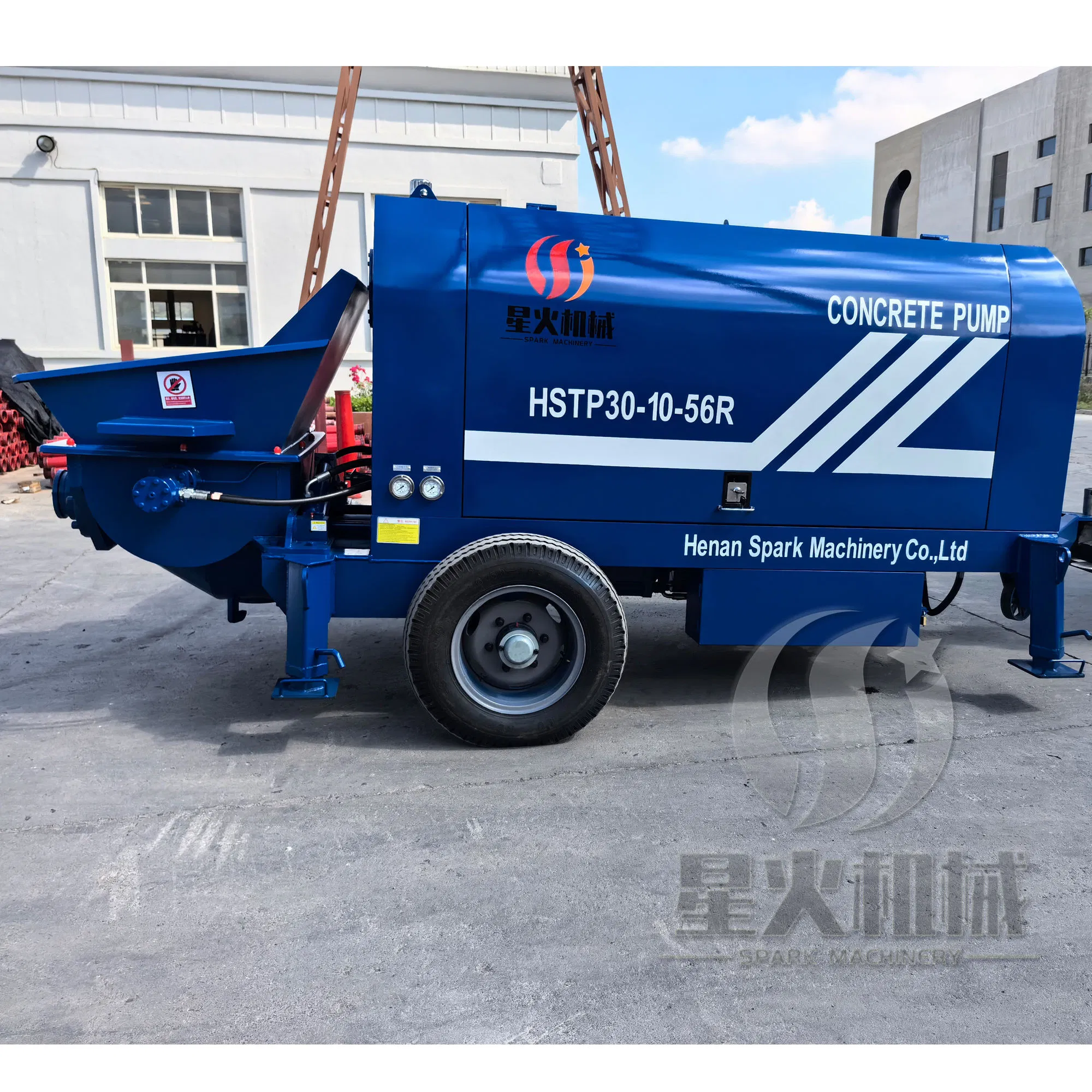 Factory Price 56kw Diesel Electric Small Portable 30m3 40m3 Multifunctional Transporting Mini Mobile Truck Mounted Trailer Concrete Pump Machine