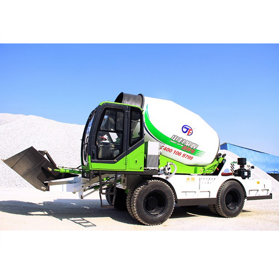 Sqmg Self Load Cement Pan Mixer Compact Mobile Self Loading Concrete Mixer Equipment