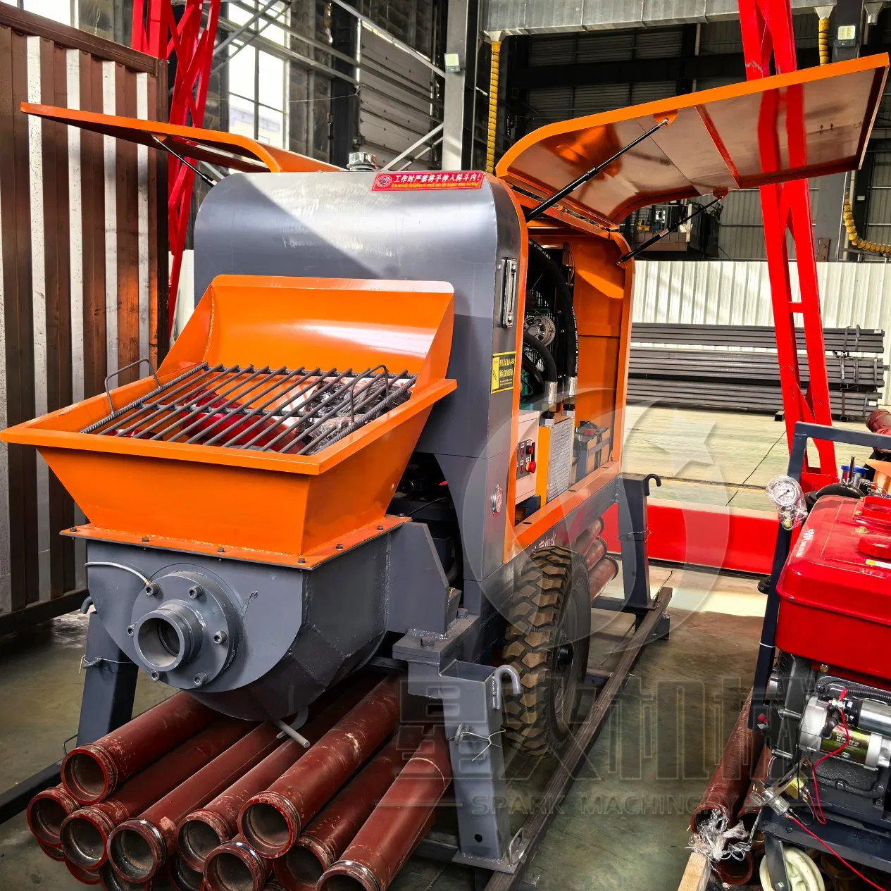 Small CE Hbt 22-20 Mini Portable Construction Truck Mounted Concrete Pump Trailer Pumping Equipment Pipe Flow Monitoring System