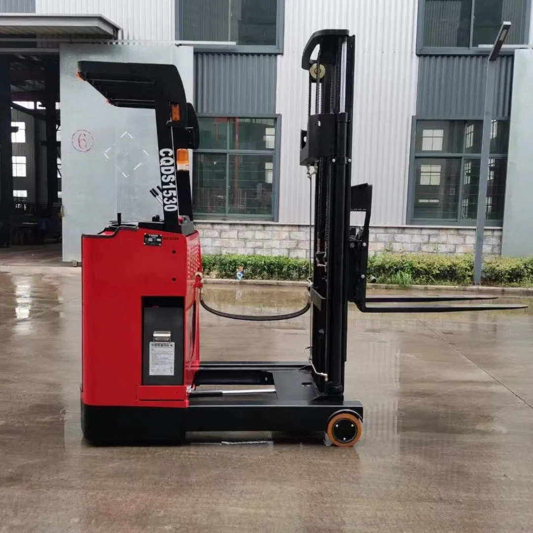 Kad 1.5t 3m Electric Forklift Narrow Aisle Stand up Reach Truck