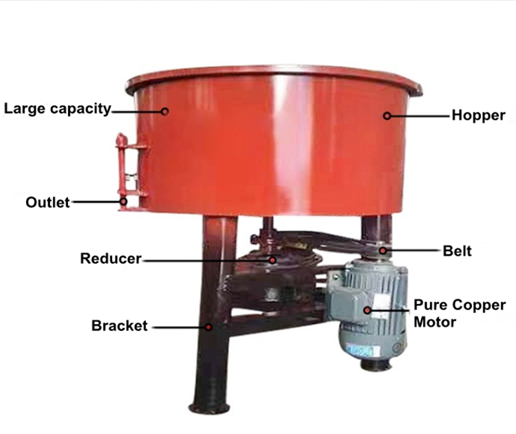 Professional Energy-Saving Pan Mixer Concrete Mixer