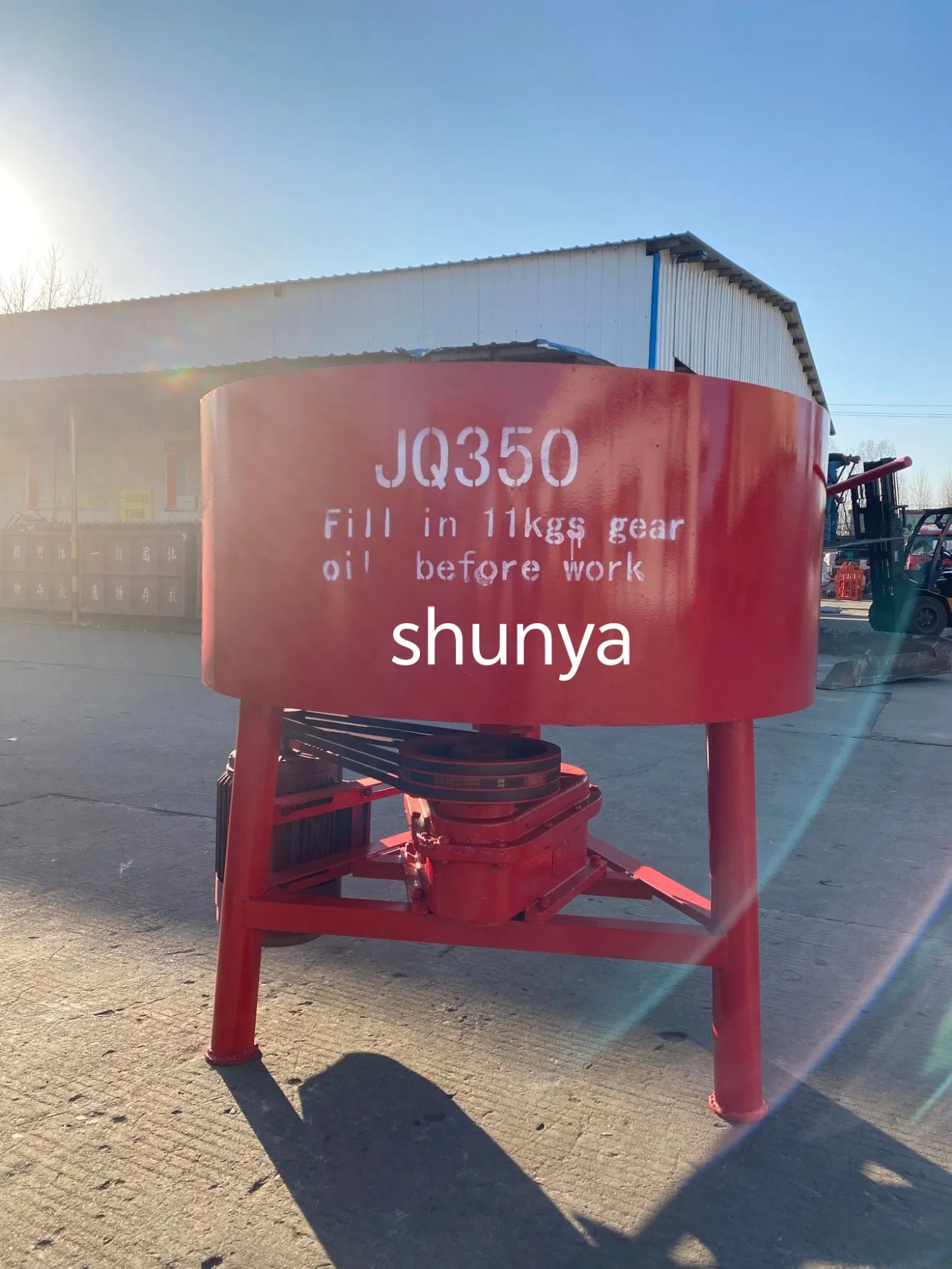 Small Refractory Motar Concrete Machine Mixer Jq350 professional Pan Mortar Mixer