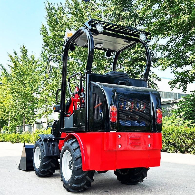 Articulated Steering Myzg 1ton Electric Mini Wheel Loader - Battery Garden Shovel Front End Farm Loader for Sale