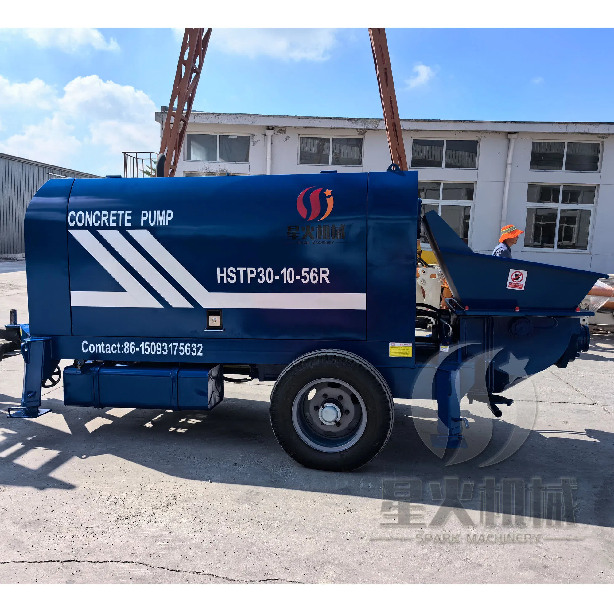 Factory Price 56kw Diesel Electric Small Portable 30m3 40m3 Multifunctional Transporting Mini Mobile Truck Mounted Trailer Concrete Pump Machine