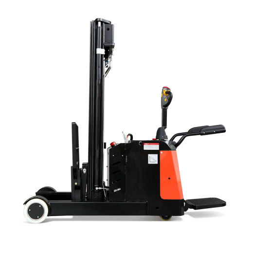 1.2 1.5ton Advanced Unique Walkie Electric Container Forklift Reach Truck for Narrow Aisle Pallet Handling Cqe12r/15r