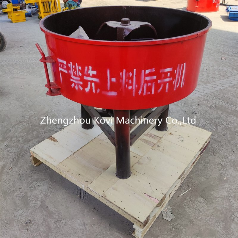 Electric Motor Bucket Small Flat Mouth Pan Cement Mixing Blending Machine Mixer Truck Concrete Blender Machine Price