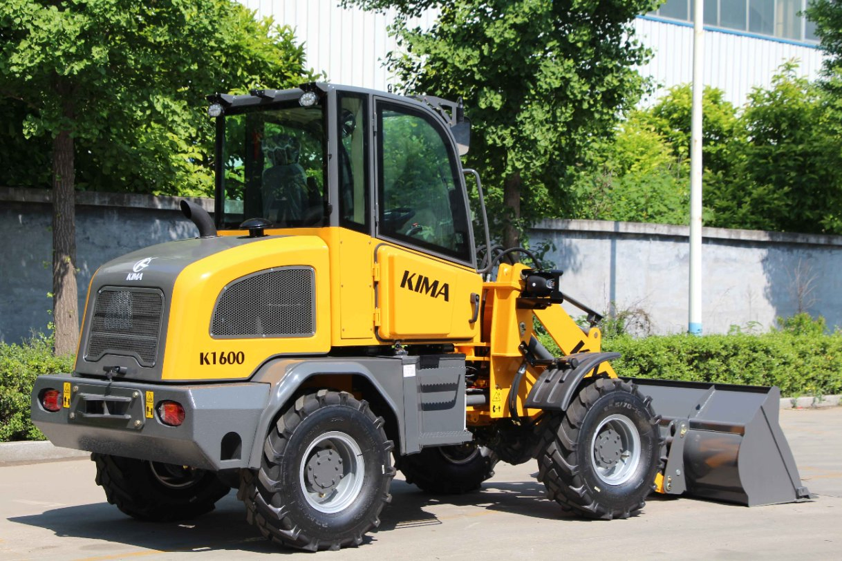 1.6ton Wheel Loader Robust K1600 Machine with Premium Grade Components