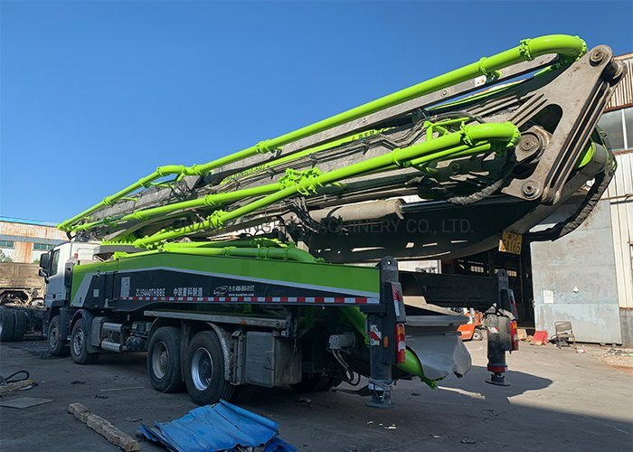60m Zoomlion Renewed Beton Pump Mercedes Benz 6 Boom Section Pumping Truck Mounted Used Concrete Pump