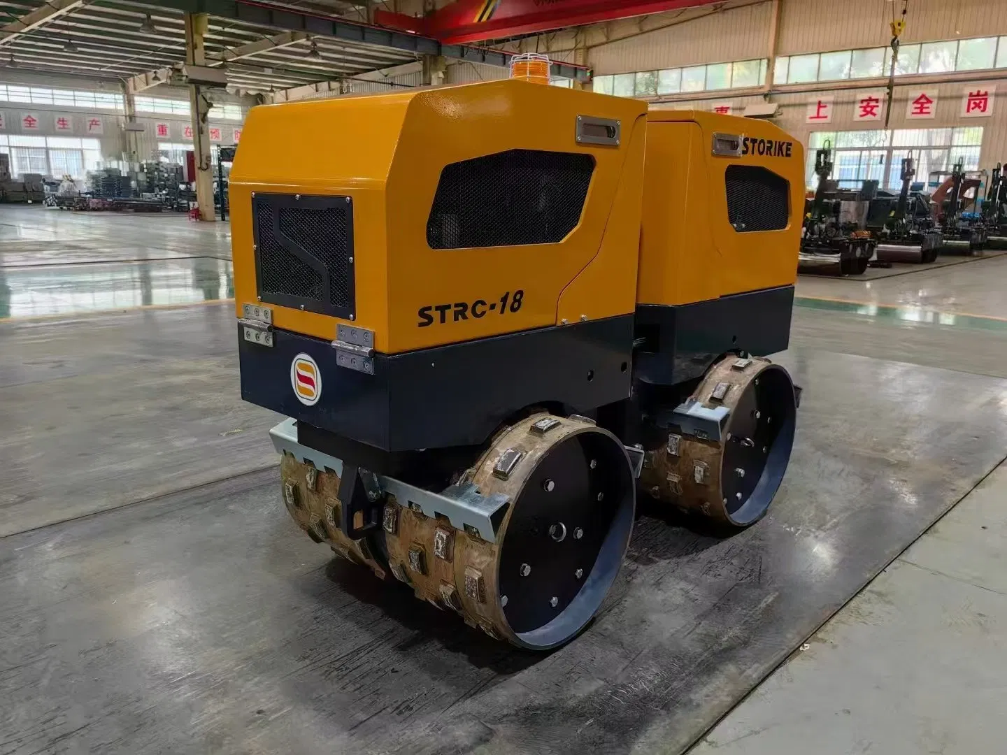 Release Hand 1800kg Road Roller Two Wheels Vibrating Trench Roller