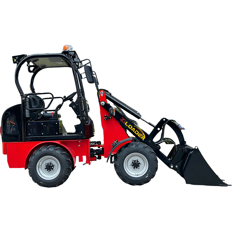 Articulated Steering Myzg 1ton Electric Mini Wheel Loader - Battery Garden Shovel Front End Farm Loader for Sale