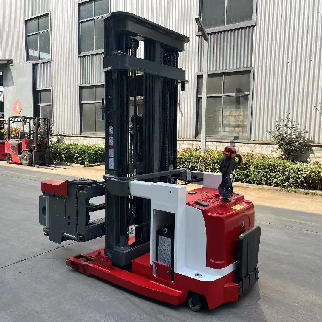 2000kg 4500mm New Three Way Forklift Narrow Aisle Stacker /Lifting Electric Reach Truck