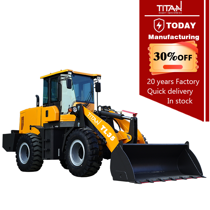 TITAN 3.5 ton compact loader small mini wheel loader front end loaders for sale