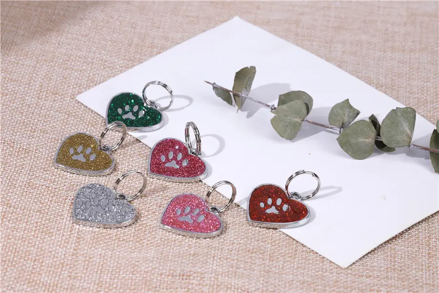 Unique Paw Print Design Dog Tags