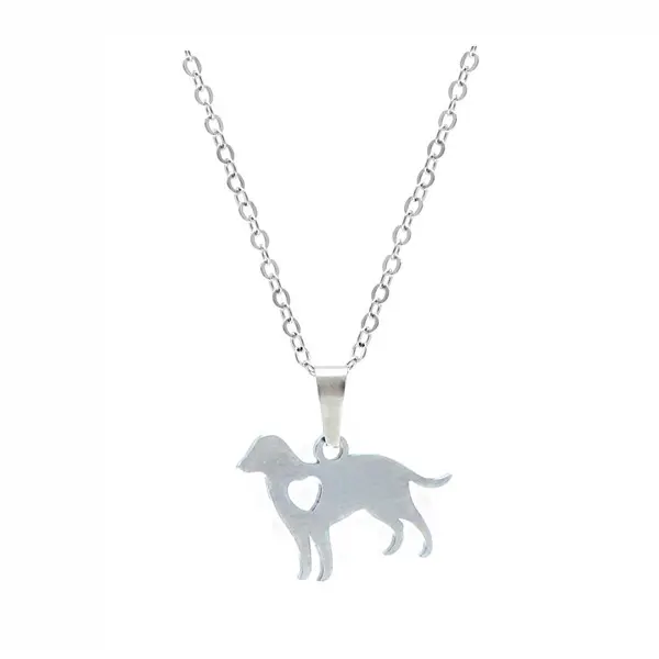 Discount Modernistic Cat Silhouette Pet Pendant Necklace Manufacturers, Supplier