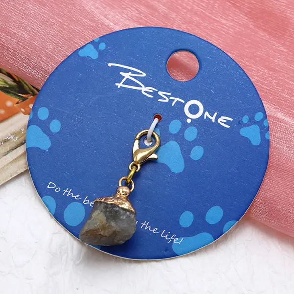 ODM Unique Shape Semi-Precious Gemstone Fragment Charms for Pet Collars Exporter, Exporters