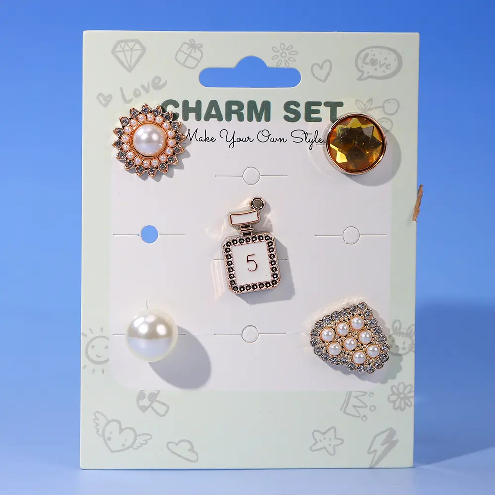 Discount Vintage Palace Style Pet Leash Plug-in Accessories Set – Glass/Alloy Decorative Charms for Customizable Pet Leashes Factory, Exporter