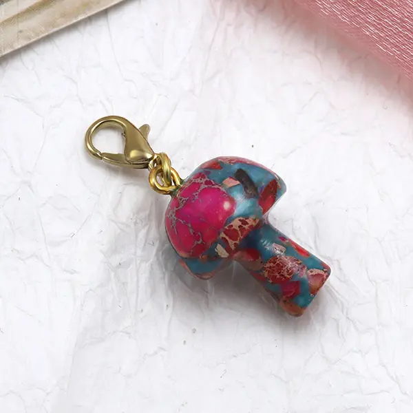 OEM Mushroom Magic Charms for Pet Collars - Semi-Precious Gemstone Collection2 Suppliers, Exporter