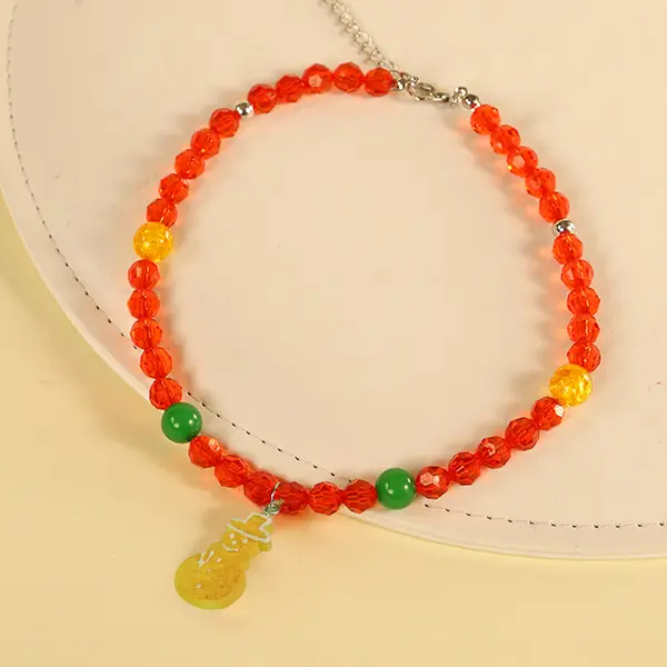 Custom Festive Acrylic Christmas Pet Necklaces – Adorable Holiday Cookie Designs Exporter, Exporters