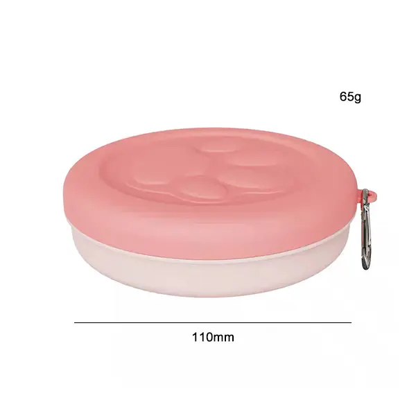 ODM Lightweight Outdoor Pet Bowl – 14 × 4 cm, 370 ml – Durable PP & TPR – Solid & Two‑Tone Colors – Wholesale Customizable Manufacturer, Factory