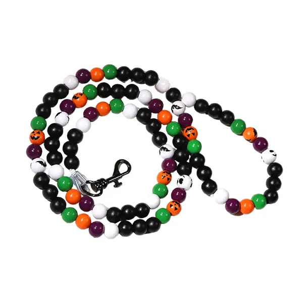 Wholesale Halloween Dog Leash – Wooden Beads – Custom Designs Available