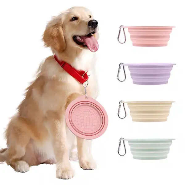 Wholesale Earth-Shaped Silicone Foldable Pet Bowl – 13×14cm – Purple / Pink / Blue – Wholesale & OEM Available Exporter, Exporters