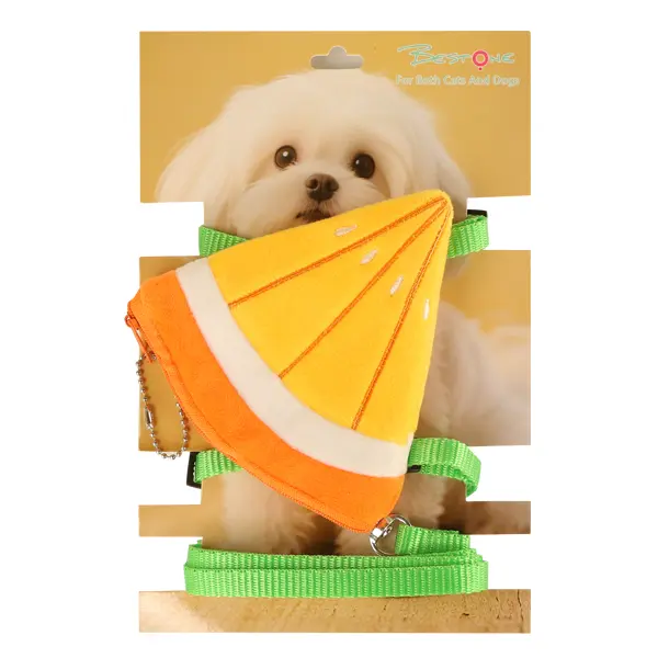 ODM Fruit & Veggie-Themed Pet Harness with 120cm Leash – Adjustable S Size – Strawberry, Carrot, Watermelon, Lemon – Wholesale Supplier, Factory