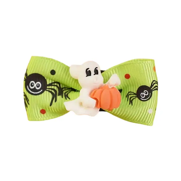 Wholesale Custom Halloween Pet Hair Clips – 3.2cm – Ghost & Pumpkin Designs – OEM Available