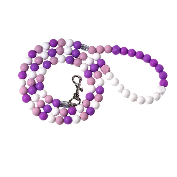 Wholesale Customizable Silicone Beaded Leashes alternate view