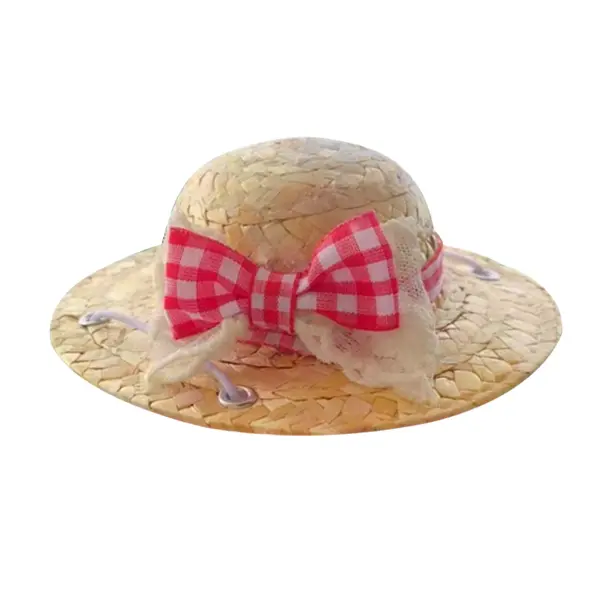 Custom Customizable Straw Pet Hats – Frog, Sunflower, Bow Designs – S/M/L Sizes – Breathable & Lightweight – Wholesale Supplier, Factories