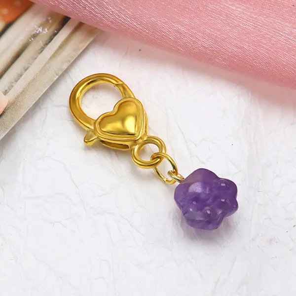 Wholesale Crystal Paws Charms for Pet Collars - Semi-Precious Gemstone Collection Manufacturer, Exporters