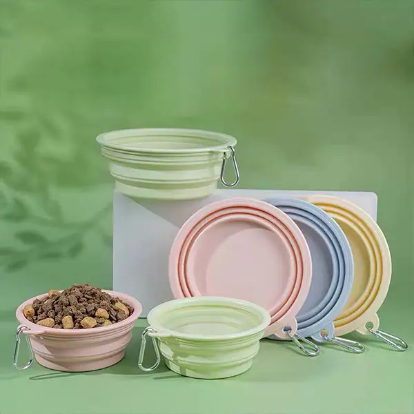 Portable Collapsible Silicone Pet Bowl detail