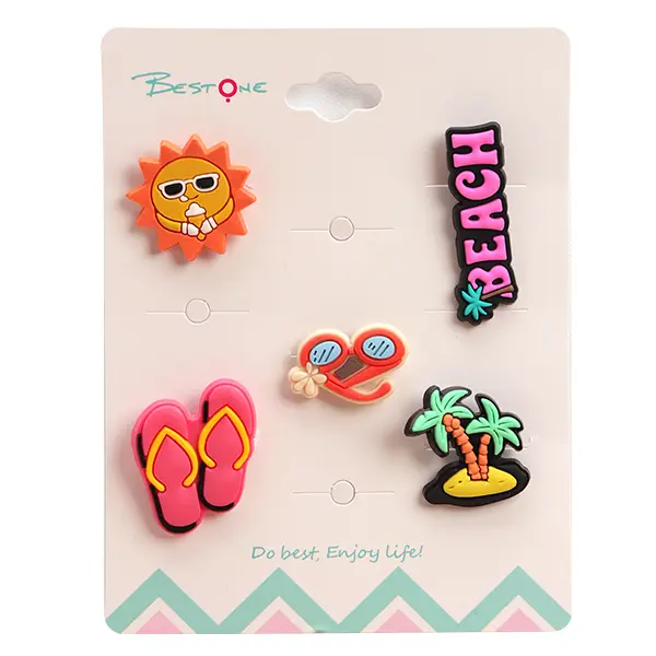 ODM PVC Soft Rubber Leash Charms – Set of 5 | Cute Clip-On Accessories for Pet Leashes & Collars (Approx. 3×2cm Each) Manufacturer, Factory