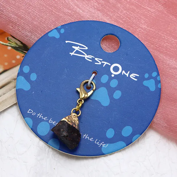 ODM Unique Shape Semi-Precious Gemstone Fragment Charms for Pet Collars Exporter, Exporters
