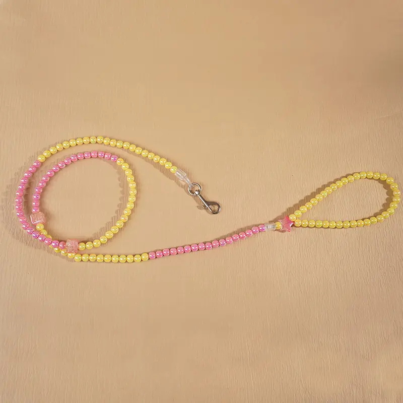 Custom Aurora Star Beaded Pet Leash – 10mm Acrylic Beads – 130cm Factories, Exporter