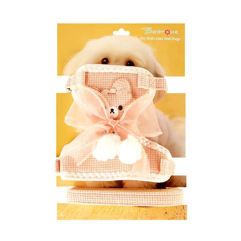 OEM Cute Bear Mesh Pet Harness and Leash Set – Nylon Suppliers, Factory
