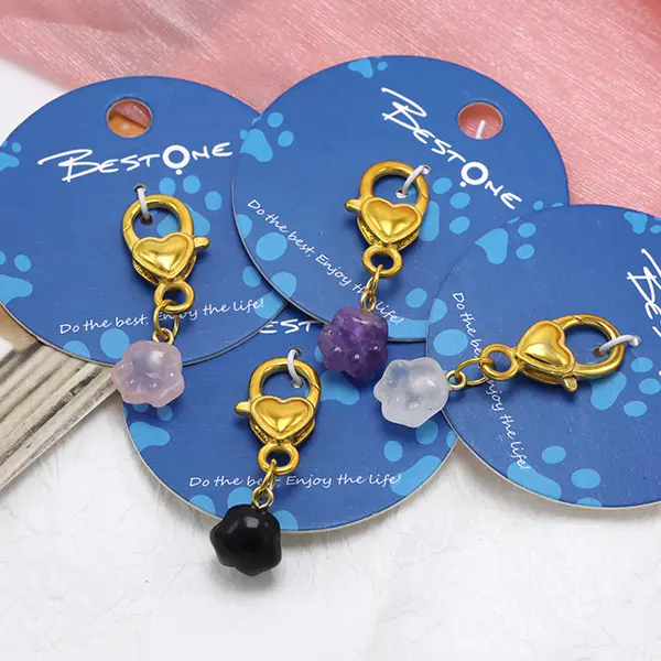 Crystal Paws Charms for Pet Collars Gemstones