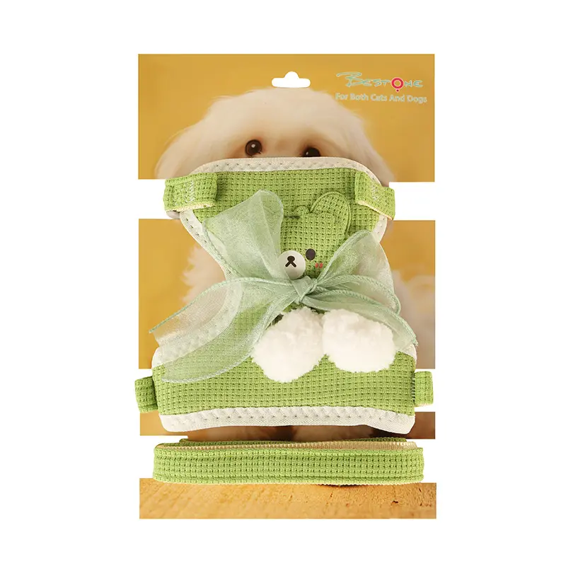 OEM Cute Bear Mesh Pet Harness and Leash Set – Nylon Suppliers, Factory