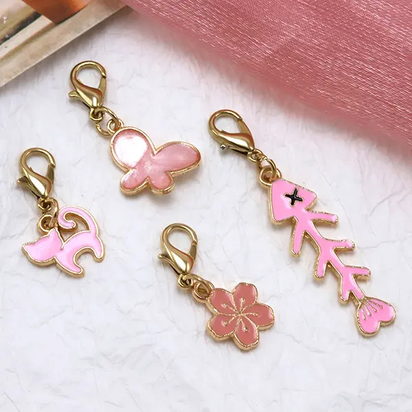 OEM Enchanting Pet Collar Charms: A Floral, Butterfly & Fishbone Delight Manufacturers, Factories