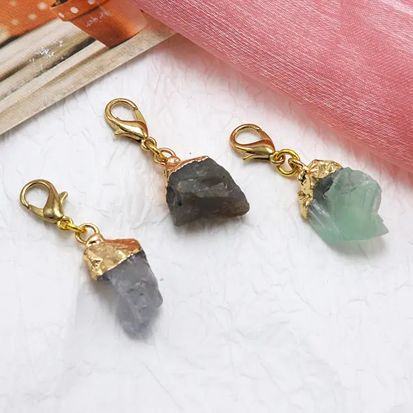ODM Unique Shape Semi-Precious Gemstone Fragment Charms for Pet Collars Exporter, Exporters