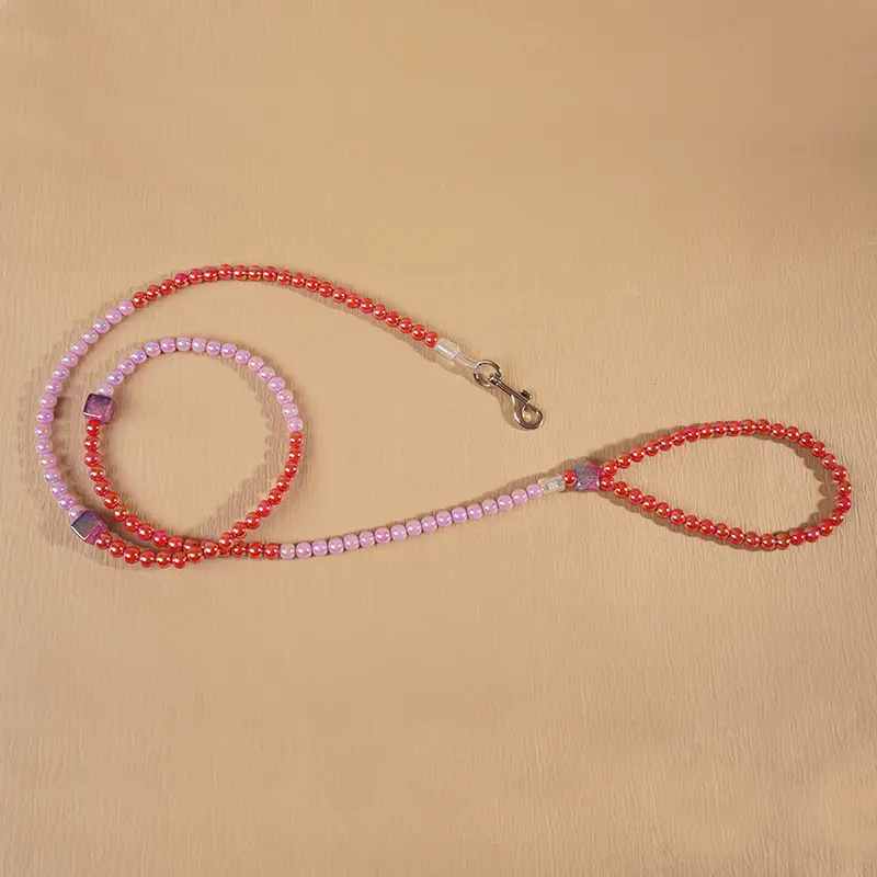 Custom Aurora Star Beaded Pet Leash – 10mm Acrylic Beads – 130cm Factories, Exporter