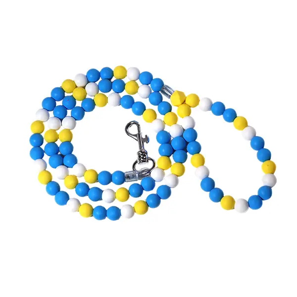 Wholesale Customizable Silicone Beaded Dog Leash – Multi-Color Options – OEM Available