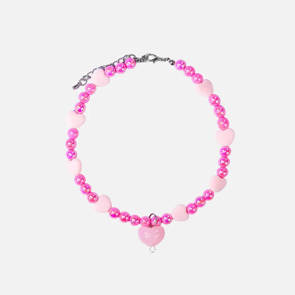 Valentine's Day Beaded Pet Necklace Colors